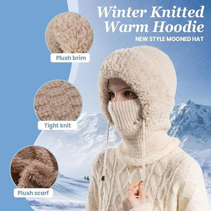 3 in 1 Beanie Hat For Women