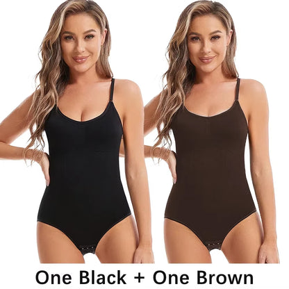 Women Slimming Shapewear Seamless Slimming Butt Lifter Full Body Shaper Smooth Out Bodysuit Open Crotch High Elastic Body Suits