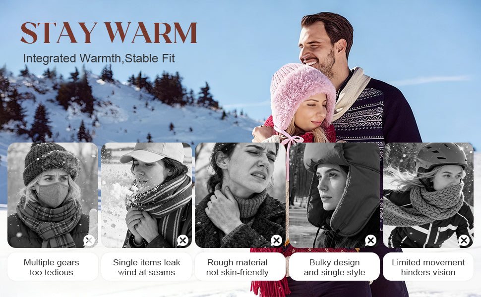 3 in 1 Beanie Hat For Women