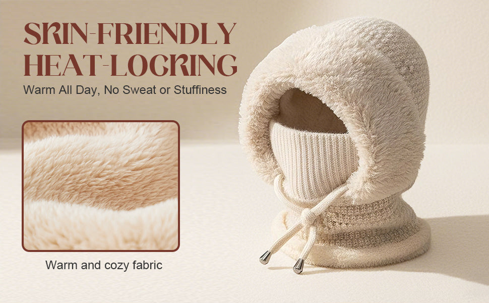 3 in 1 Beanie Hat For Women